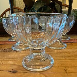 Vintage Footed Dessert Bowls Set of 8
